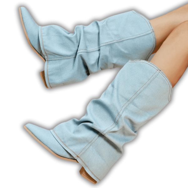 Bottes Western Denim femme (1)
