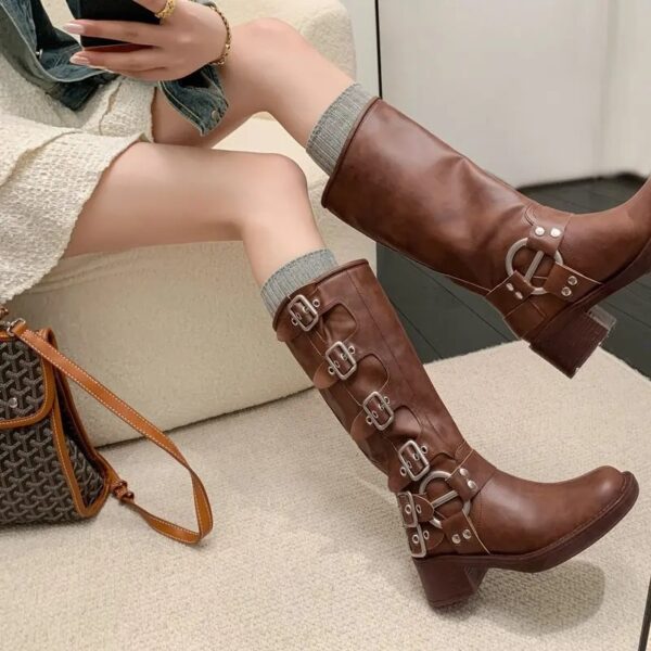 Bottes de Cowboy Femme à Boucles (9)