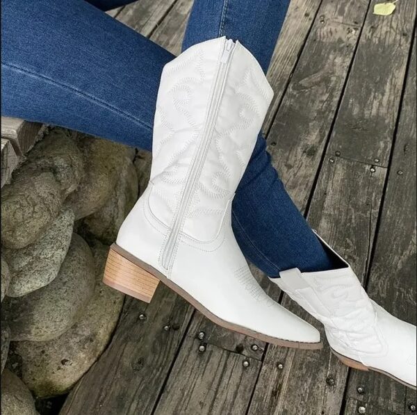 Bottes de cowboy femme blanche