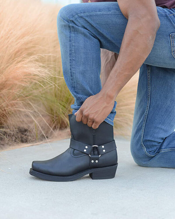 Bottines Homme Santiag Noir – Image 3