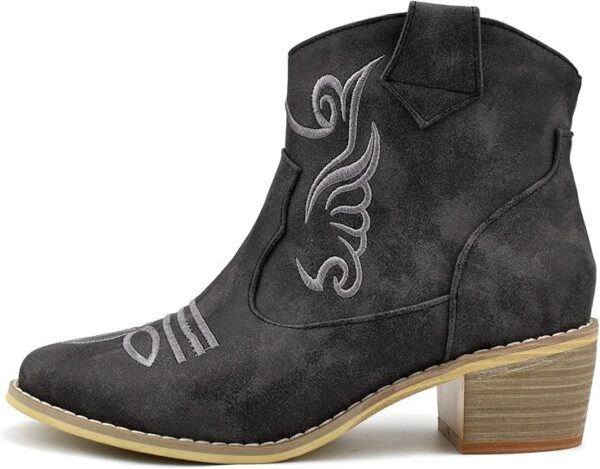 Bottines Santiag Femme Gris (1)