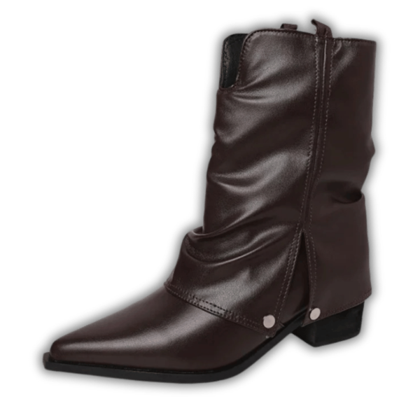Bottines Santiags Plissées Western produit