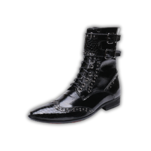 Santiag homme python noir