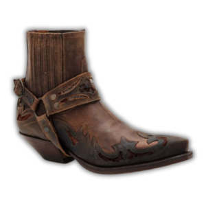 Santiags Basses pour Homme Carved Rebel marron