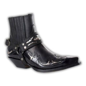 Santiags Basses pour Homme Carved Rebel noire