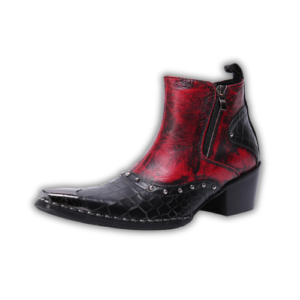 Santiags Crocodile Rocker rouge