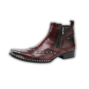 Santiags Cuir Rouge Western