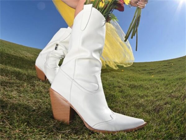 Santiags Femme Glamour Urbain blanche modele (2)