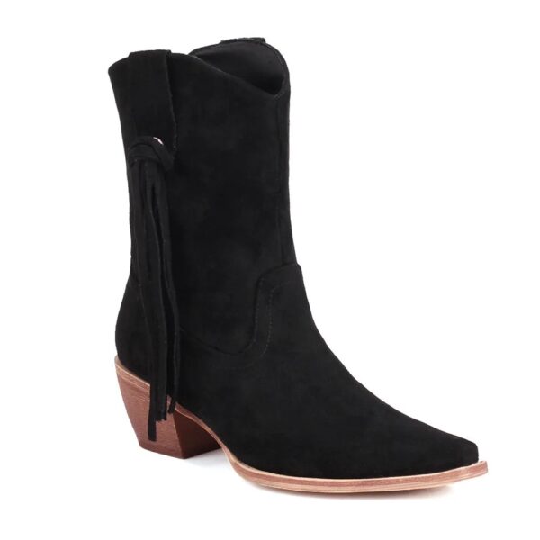 Santiags Femme Sauvage à Franges noir
