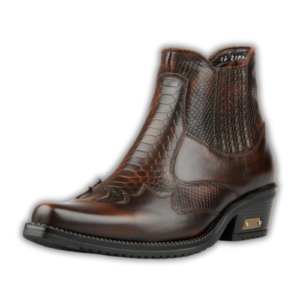 Santiags Texas Marron en Cuir Véritable