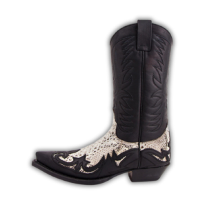 Santiags Western Cobra noir
