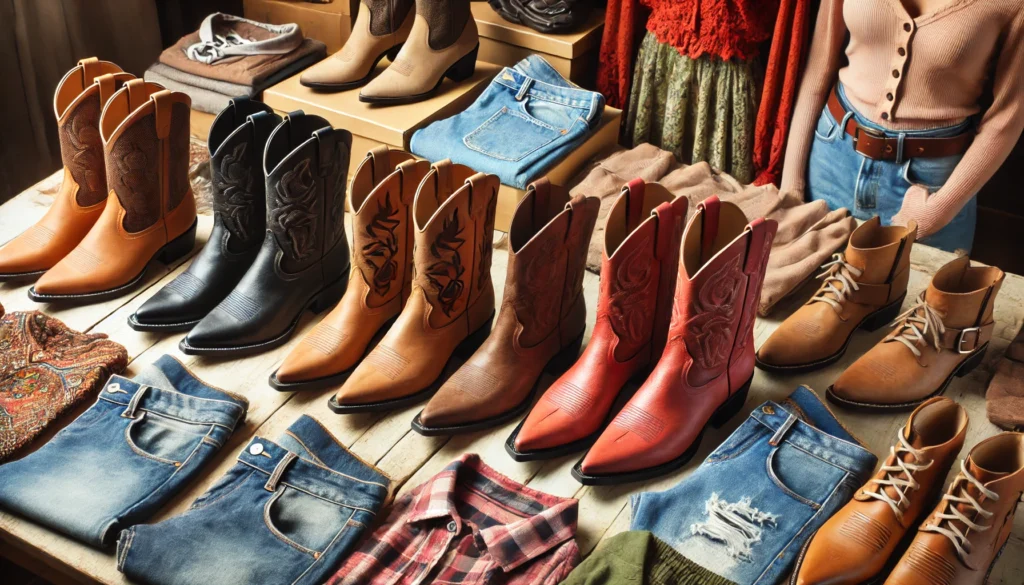 Santiags basses femme de différentes couleurs avec tenues variées