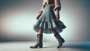Assortir des Bottes Santiag avec une Jupe