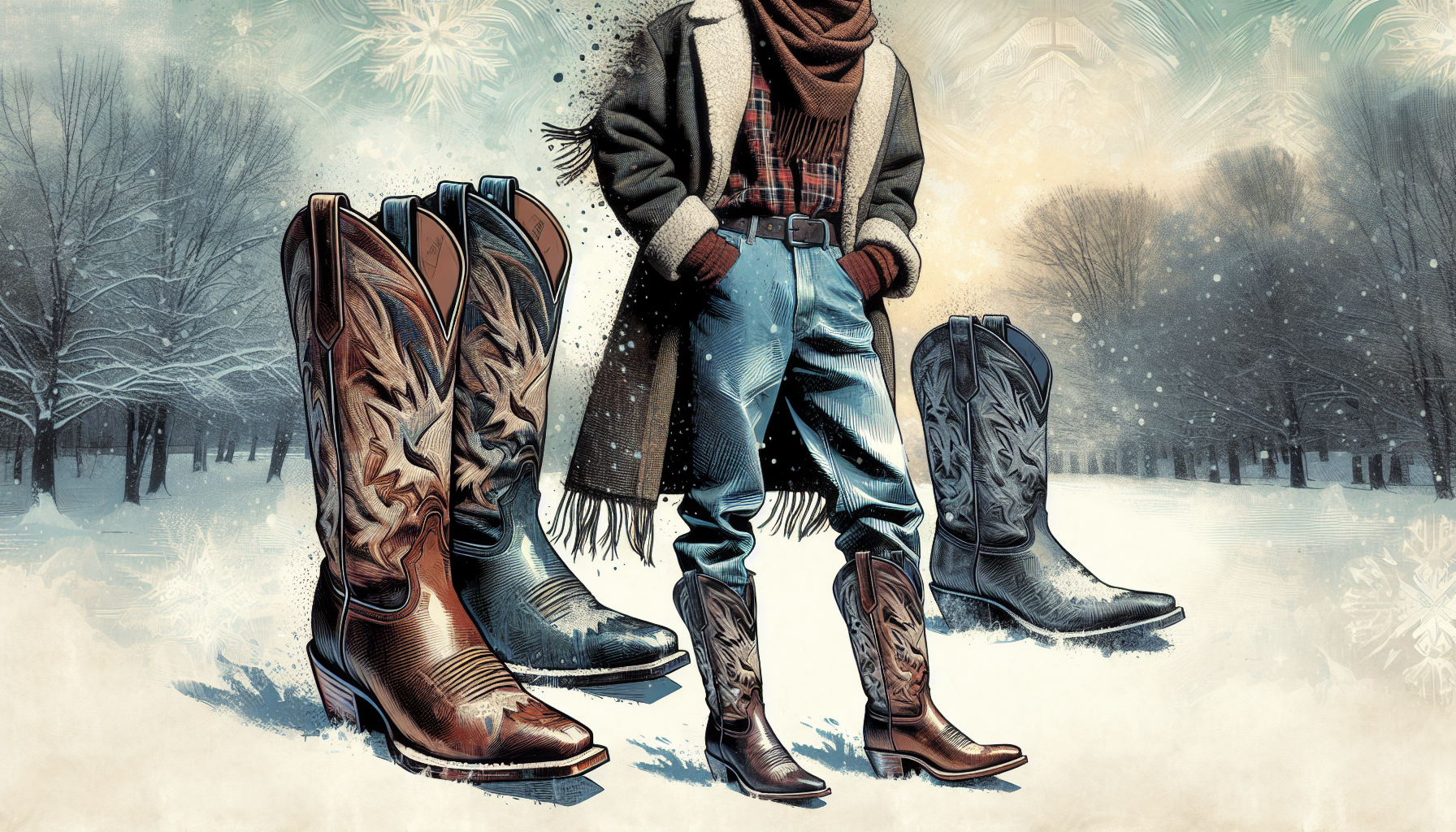 Tenue Automne/Hiver avec des Bottes Santiag