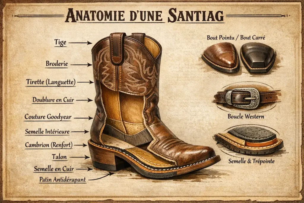 Anatomie d'une santiag